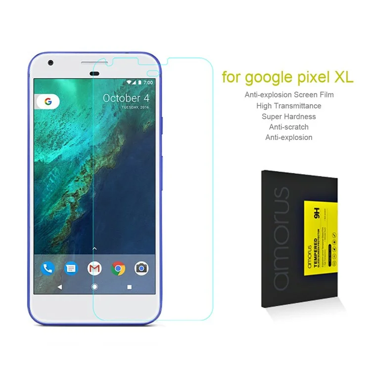 AMORUS 9H Anti-explosion Tempered Glass Screen Protector for Google Pixel XL Arc Edge