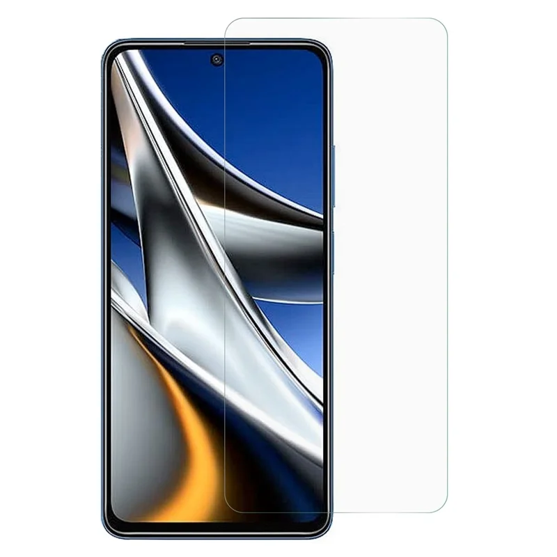 واقي شاشة من الزجاج عالي السيليكون والألومنيوم لهاتف Xiaomi Poco X4 Pro 5G، فيلم زجاج مقوى مقاوم للانفجار، تغطية أمامية للشاشة بحواف منحنية 0.25D