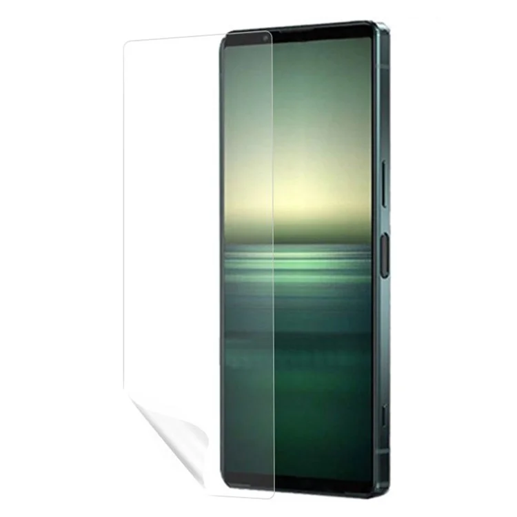 Para Sony Xperia 1 IV Ultra Clear Soft TPU Film Anti-fingerprint Full Covering Mobile Phone Screen Protector
