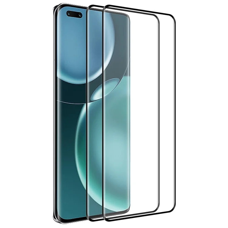 ENKAY HAT PRINCE 2Pcs / Set for Honor Magic4 5G / Magic4 Ultimate / Magic4 Pro 3D Curved Side Glue Tempered Glass Support Fingerprint Unlock