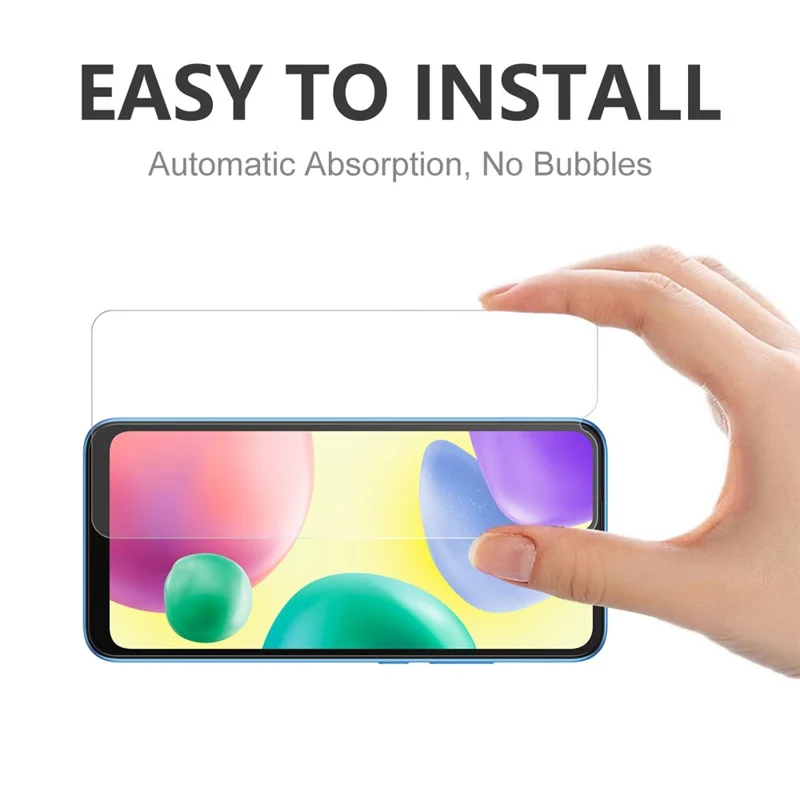 HAT PRINCE for Xiaomi Redmi 10A Tempered Glass Film HD Full Glue 2.5D Arc Edge 0.26mm 9HScreen Protector