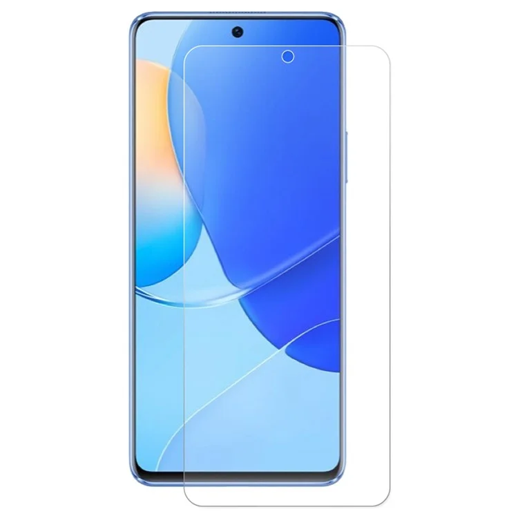 Hut Prinz Für Huawei Nova 9 se hd Kein Fingerabdruck Vollkleber 2,5d Lichtbogenkante 0,26 mm 9H Temperierter Glasfilm -bildschirm Beschützer