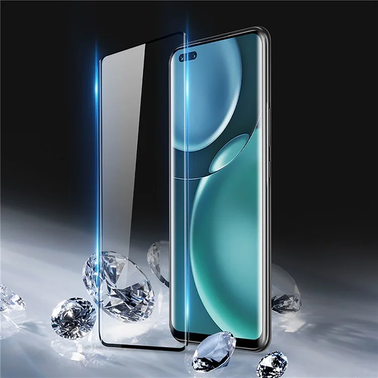 DUX DUCIS для Honor Magic4 Pro 0,33 мм Средний алюминиевый стеклянный защитный экран Clear Full Cover Full Glue Hot Bending Guard Film
