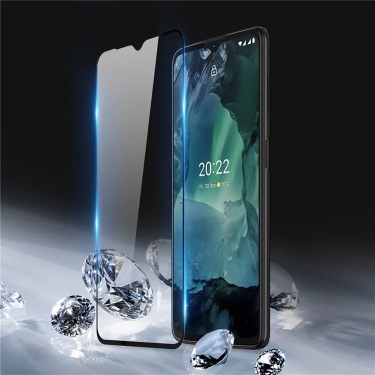 DUX DUCIS for Nokia G21/G11 High Transparency 0.3mm Medium Alumina Glass Film Complete Covering Anti-fingerprint Anti-explosion Full Glue Screen Protector (10D)