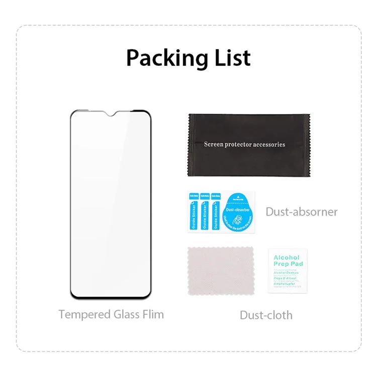 DUX DUCIS for Nokia G21/G11 High Transparency 0.3mm Medium Alumina Glass Film Complete Covering Anti-fingerprint Anti-explosion Full Glue Screen Protector (10D)