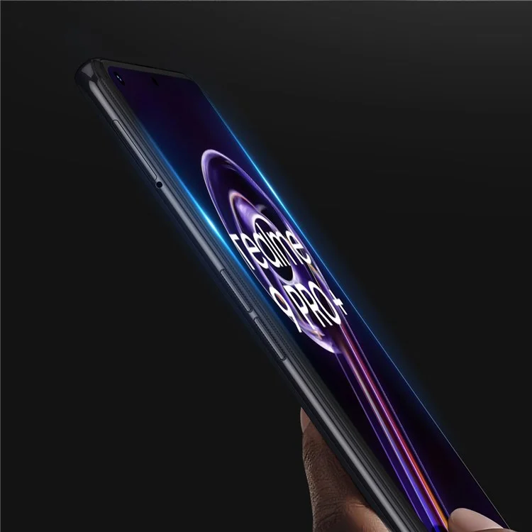 Dux Ducis Medium Alumina Tempered Glass Plam Для Realme 9 Pro+, (9d) 0,33 мм Полноразмерный Клейкий Клейский Антиэксплузионный Защитник Экрана