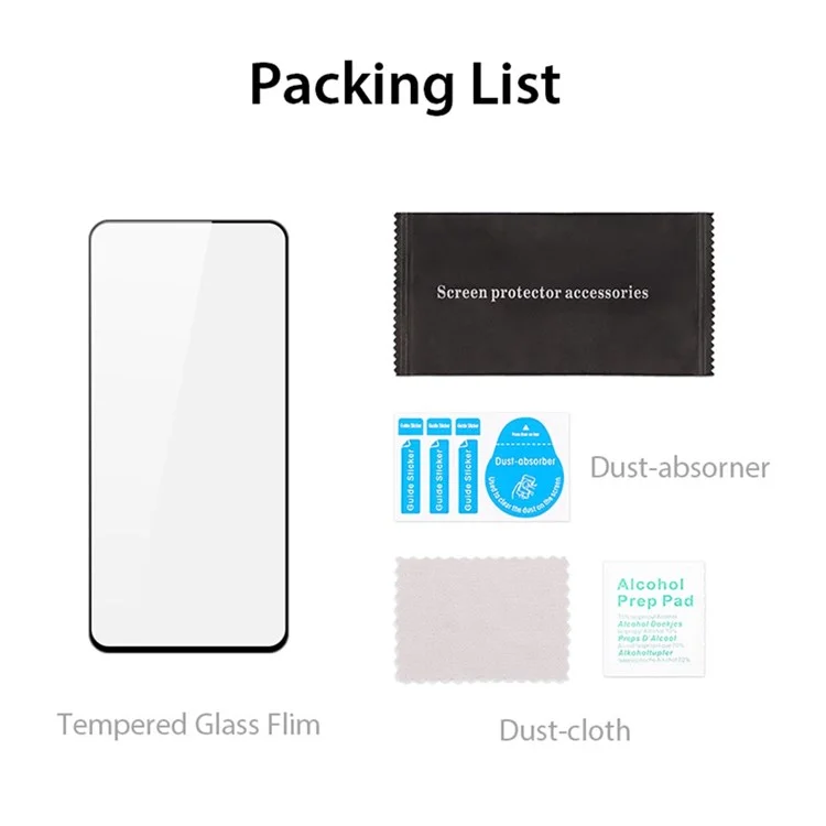 Dux Ducis Medium Alumina Tempered Glass Plam Для Realme 9 Pro+, (9d) 0,33 мм Полноразмерный Клейкий Клейский Антиэксплузионный Защитник Экрана