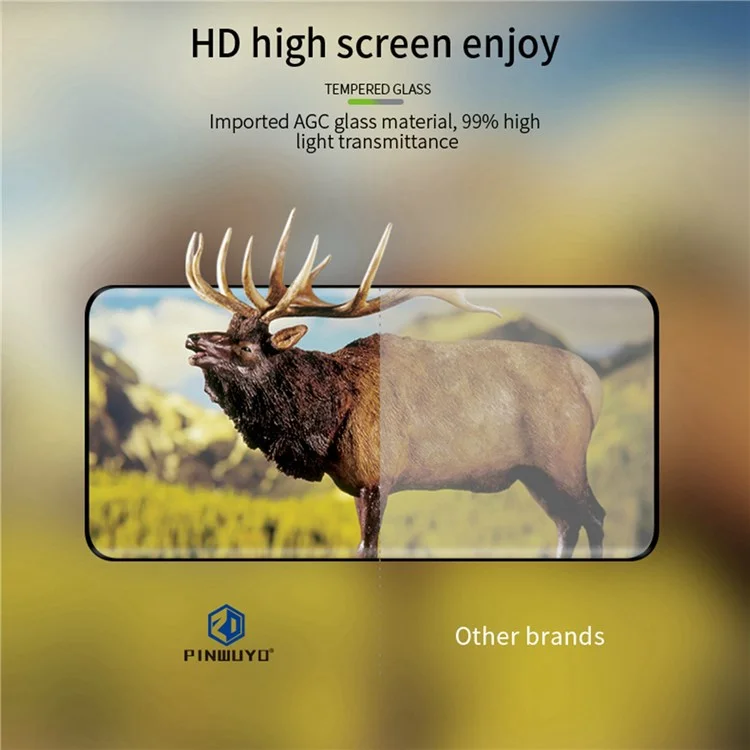 PINWUYO JK 3D Tempered Glass Film Series-2 für Honor Magic4 fingerabdruckfrei, stoßfest AGC-Glas-Bildschirmschutz, vollständige Größe, vollständige Klebung, 9H Hart, klarer Bildschirmschutz