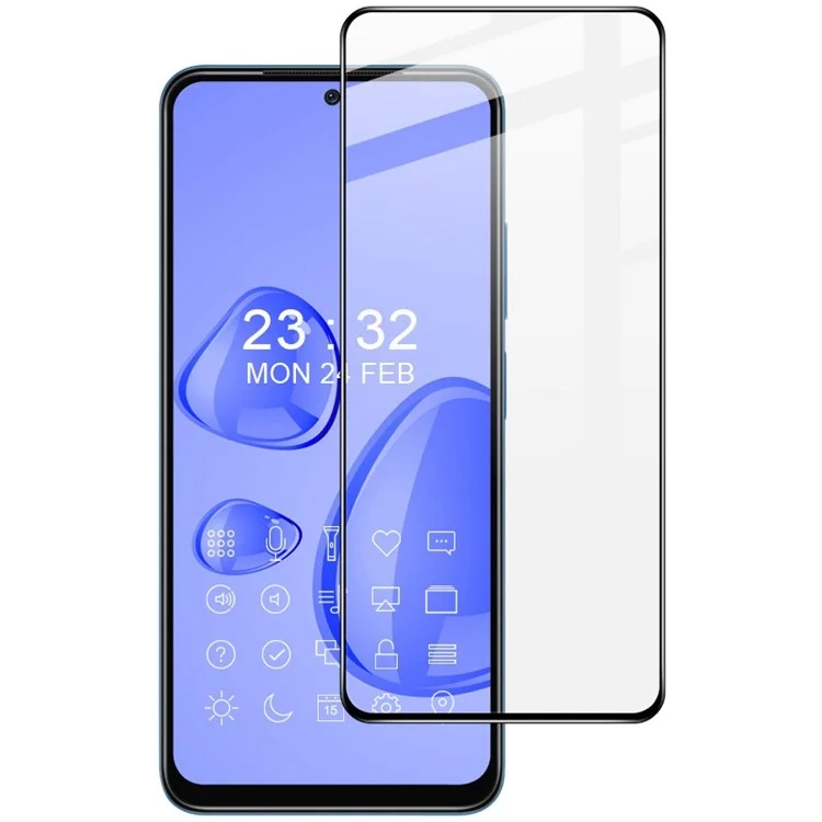 Serie Imak Pro+ Para Xiaomi Poco F4 5G / Redmi K40S 5G/K50 5G/K50 Pro 5G Película de Pantalla de Vidrio Templado Agc, Película de Pantalla Frontal de Pegamento Completo Resistente a la Abrasión