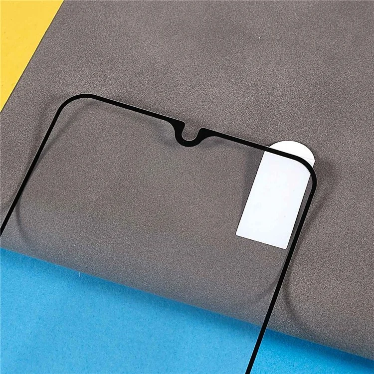 Pour Xiaomi Poco C40 Couverture Complète Colle Colle Colle Verre Trempé Black Edge Silk Print Protecteur D'écran Anti-explosion