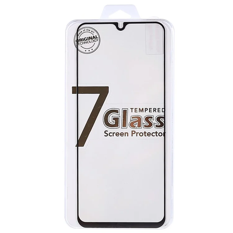 For Xiaomi Poco C40 Full Coverage Full Glue Tempered Glass Film Black Edge Silk Print Anti-explosion Screen Protector