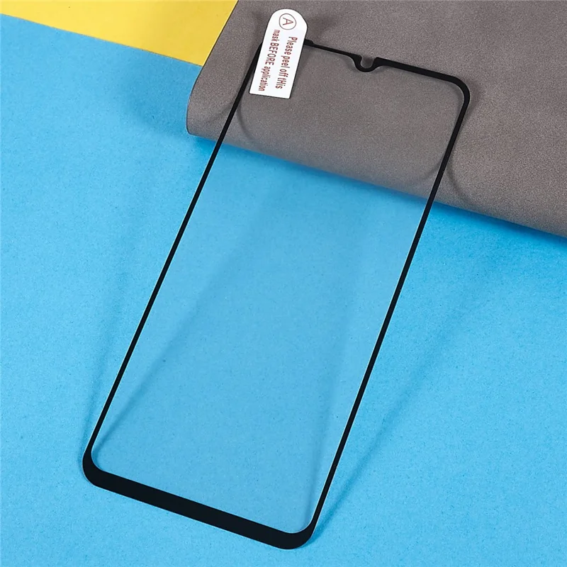 For Xiaomi Redmi 9A / 9C / 10A Full Coverage Full Glue Scratch Resistant Film Black Edge Silk Print Tempered Glass Screen Protector