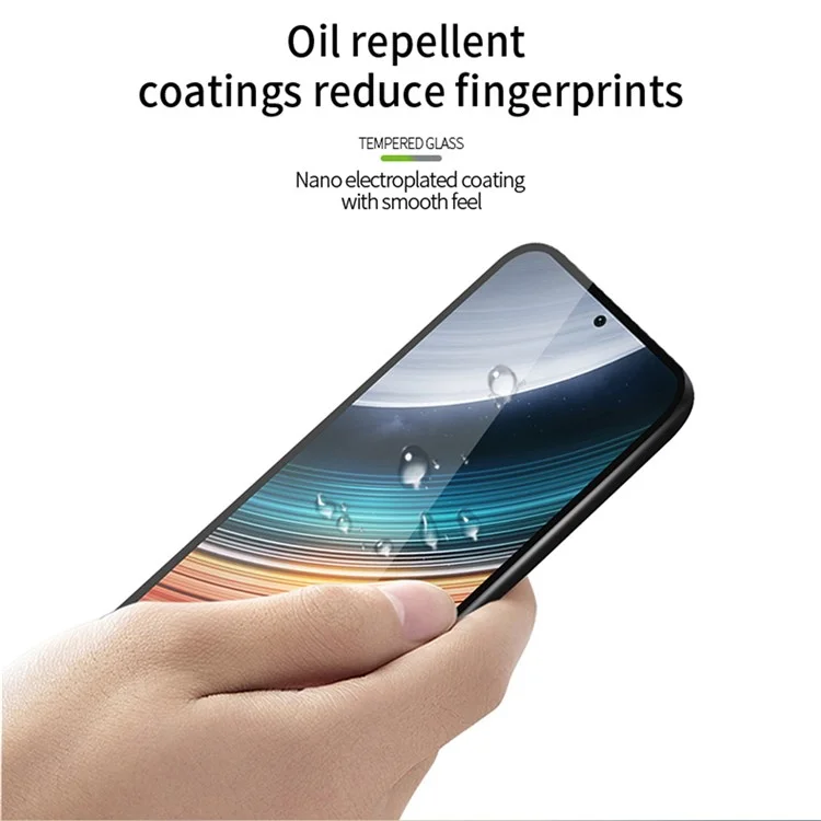 PINWUYO JK Tempered Glass Film Series-2 pour Xiaomi Poco F4 5G / Redmi K40S 5G Anti-explosion Complete Covering Full Glue Screen Protector