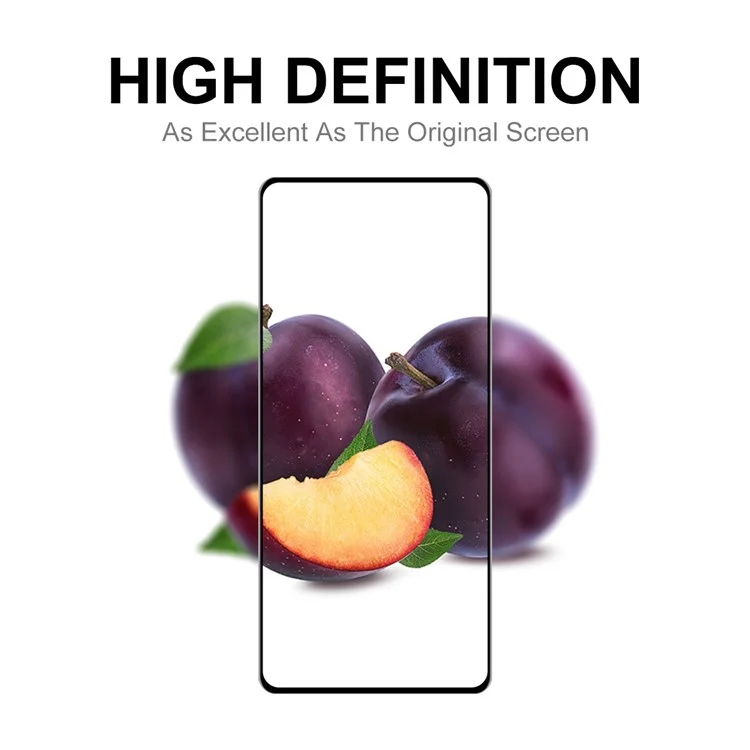 ENKAY HAT PRINCE 2Pcs / Set HD Screen Protector for Xiaomi Redmi Note 11E 5G / Redmi 10 5G / Redmi 10 Prime+ 5G, Full Coverage Full Glue Anti-Fingerprint 6D Silk Printing Tempered Glass Film