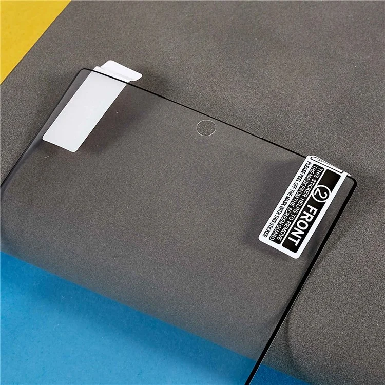For Samsung Galaxy S22 Ultra 5G High Transparency Soft Screen Protector Full Cover Dust-Free PET Film with Black Edges