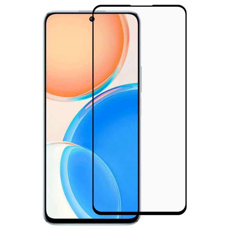 For Honor X8 4G Full Coverage Screen Protection Film Tempered Glass Clear Full Glue Silk Printing Phone Screen Protector