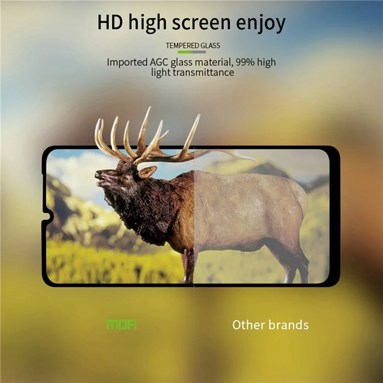 Mofi JK Tempered Glass Film Series-1 Für Samsung Galaxy A23 4G (165,4 x 76,9 x 8,4 Mm) Hd-kratzerresistant 9H Härte Vollkleber Vollbildschutzschutz