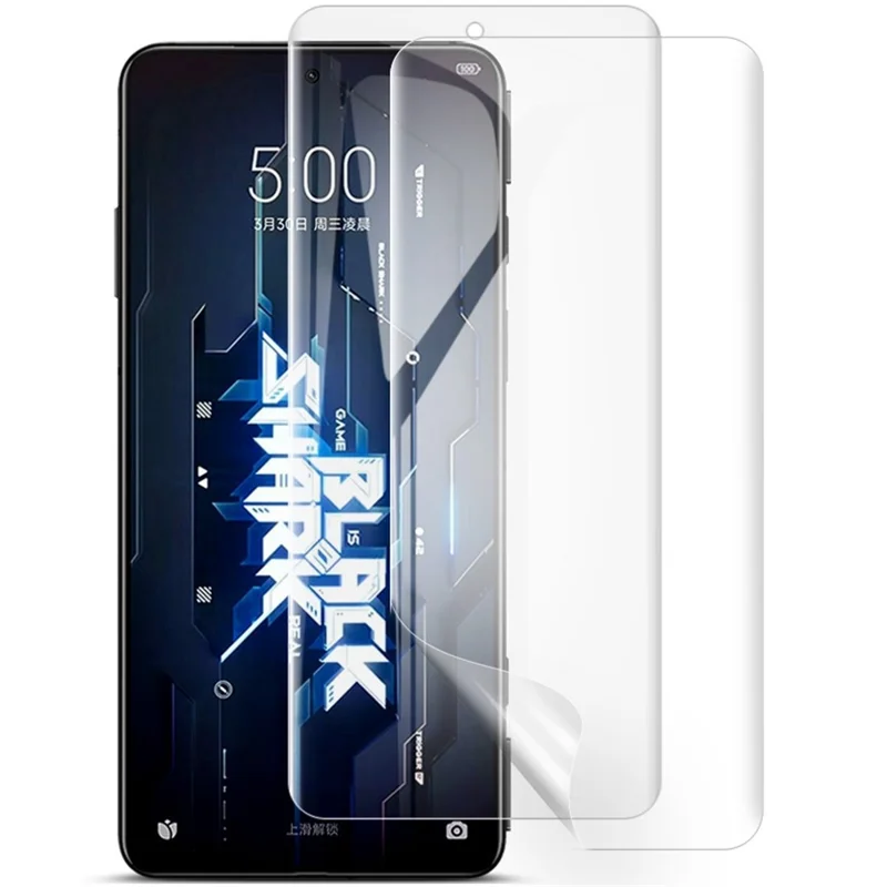 IMAK for Xiaomi Black Shark 5/5 Pro/5 RS 2Pcs/Set Hydrogel Film III Screen Protector High Sensitivity Full Coverage Transparent Soft TPU Protective Film