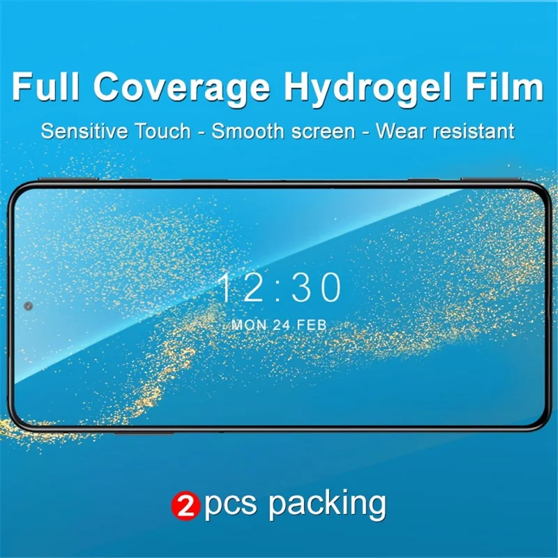 IMAK for Xiaomi Black Shark 5/5 Pro/5 RS 2Pcs/Set Hydrogel Film III Screen Protector High Sensitivity Full Coverage Transparent Soft TPU Protective Film
