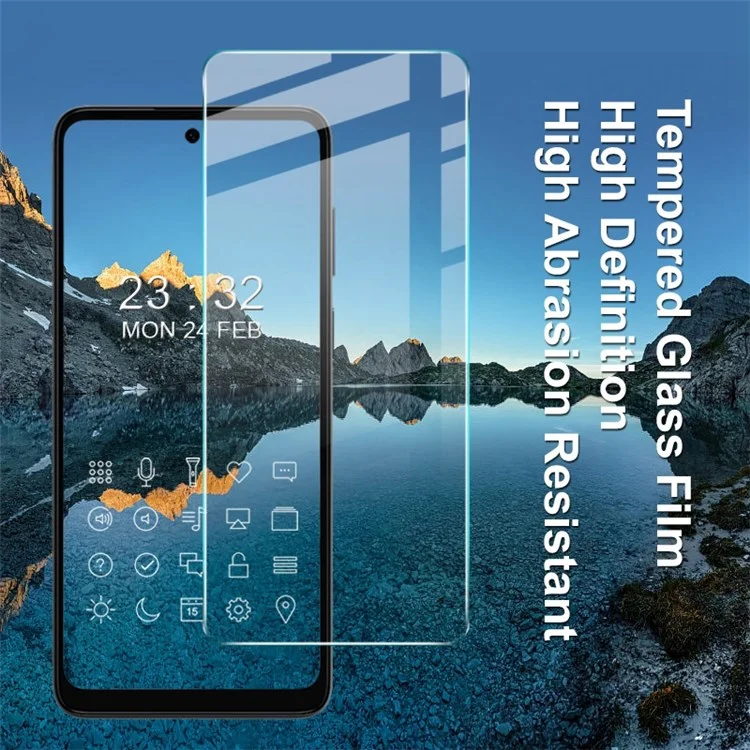 IMAK H Series for Motorola Moto G22 4G Anti-stain Dust-proof Explosion-proof 9H Tempered Glass Screen Protector HD Film