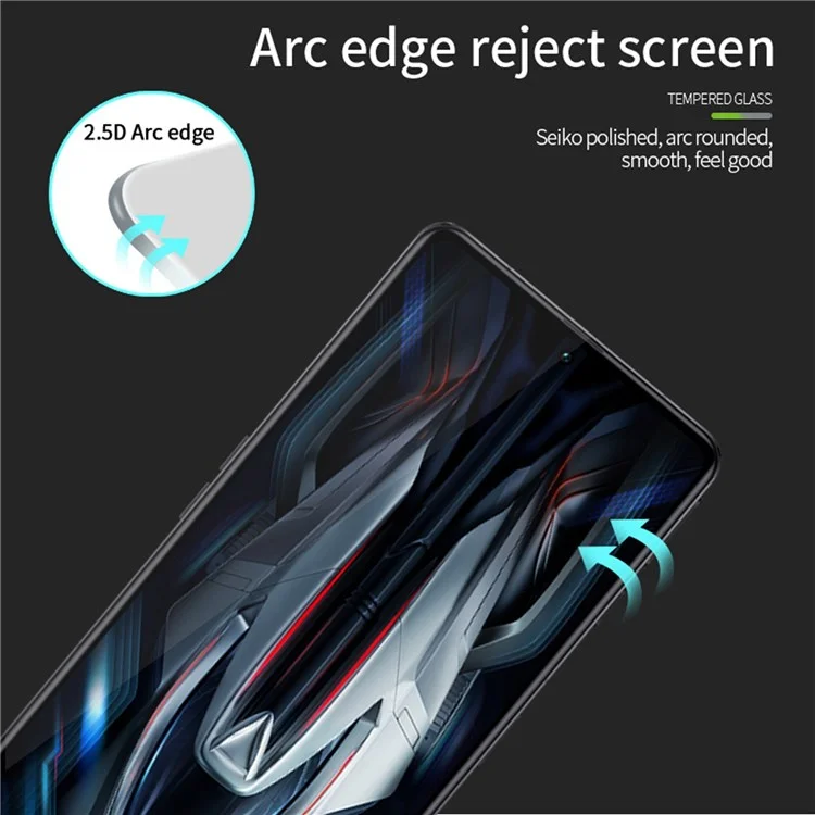 Mofi JK Tempered Glass Film Series-1 Para Xiaomi Poco F4 GT 9H Dureza Glue Completo Cobertura Completa Protector de Pantalla Anti-explosión