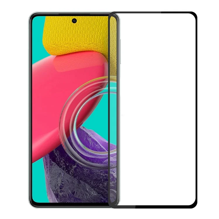 PINWUYO JK Tempered Glass Film Series-2 für Samsung Galaxy M53 5G Full Glue Bubble-free Screen Protector Full Covering Tempered Glass Film
