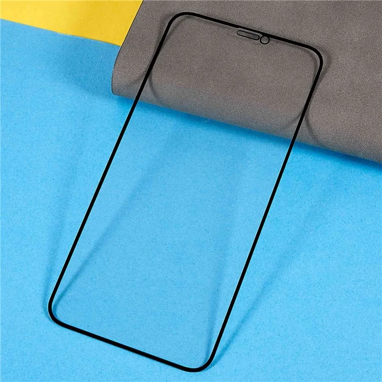 RURIHAI For iPhone 11 6.1 inch 0.18mm 2.5D Arc Edge AGC Tempered Glass Film Full Glue Silk Printing Anti-explosion Full Screen Protector