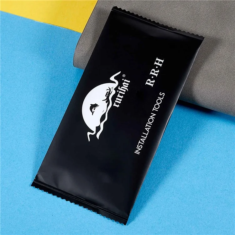 RURIHAI For iPhone 11 6.1 inch 0.18mm 2.5D Arc Edge AGC Tempered Glass Film Full Glue Silk Printing Anti-explosion Full Screen Protector