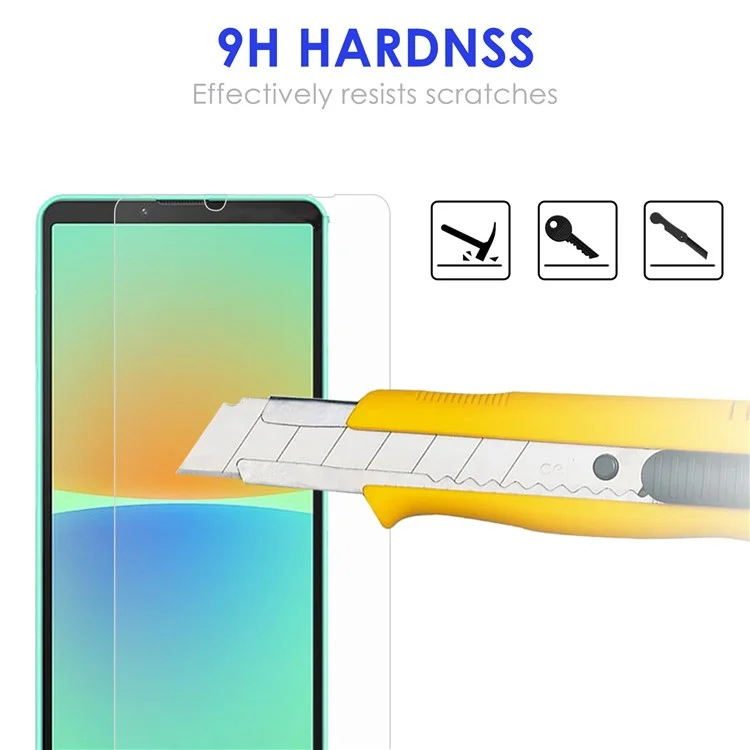 For Sony Xperia 10 IV Premium HD Clarity 2.5D Bursting-resistant Protector Anti-oil Tempered Glass Screen Film