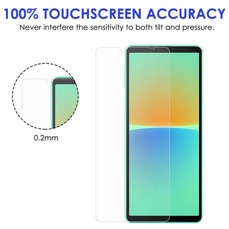 Per Sony Xperia 10 IV Premium HD Clarity 2.5D Bursting-resistant Protector Anti-oil Tempered Glass Screen Film