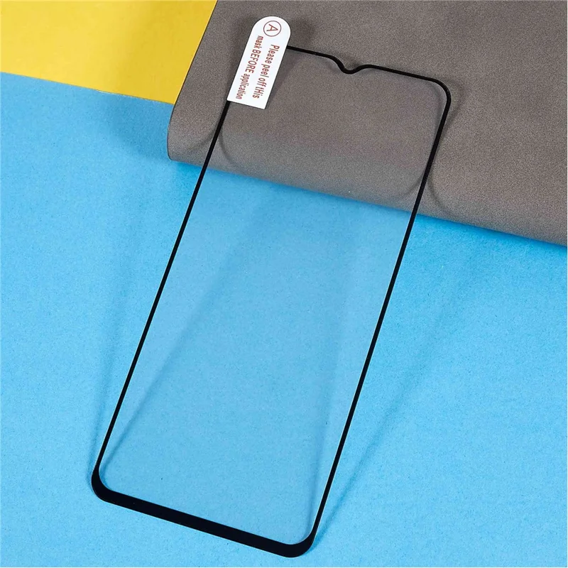 For Realme C35 Full Glue Mobile Phone Screen Protector Full Covering Anti-scratch Silk Printing Tempered Glass Film