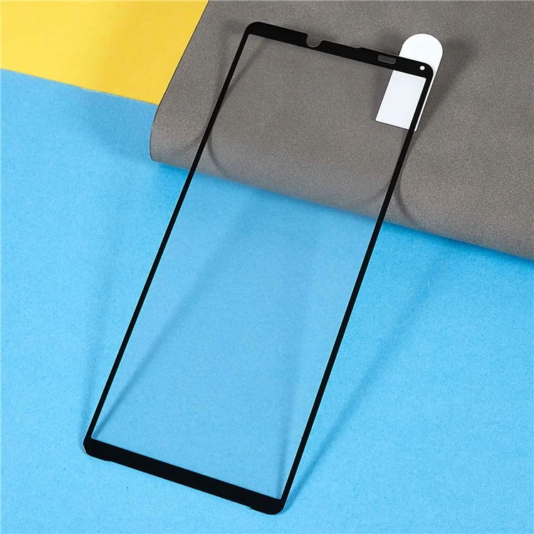 Phone Screen Film for Sony Xperia 10 IV, Full Covering Anti-dust Full Glue Silk Printing Tempered Glass Screen Protector