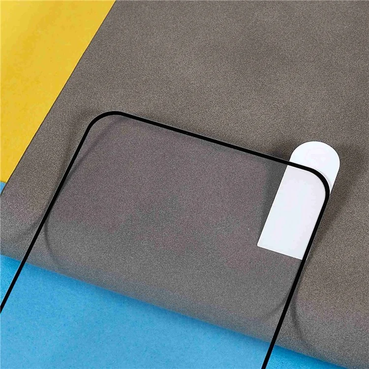 Pour Oppo Reno7 4G Silk Printing Tempered Glass Film HD Clarity Full Coverage Scratch Resistant Full Glue Screen Protector
