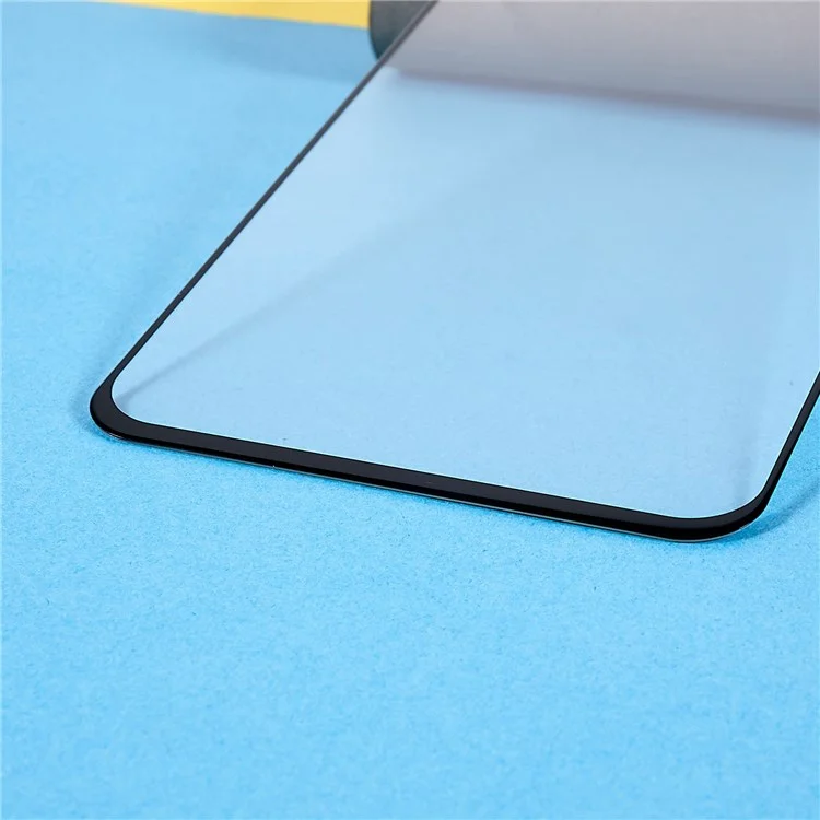 Pour Oppo Reno7 4G Silk Printing Tempered Glass Film HD Clarity Full Coverage Scratch Resistant Full Glue Screen Protector