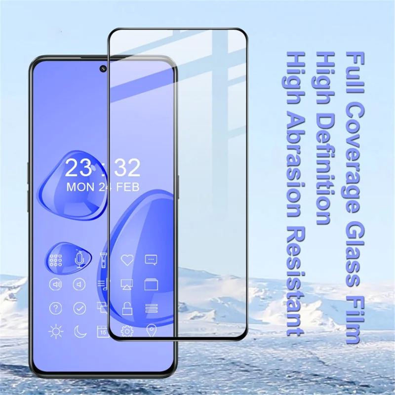 IMAK Pro+ Serie Screen Protector voor Realme GT Neo3 9H Gehard Glas Screen Protector Veiligheidsvolle Volledige Dekking Volledige Lijm Krasbestendige Beschermfolie