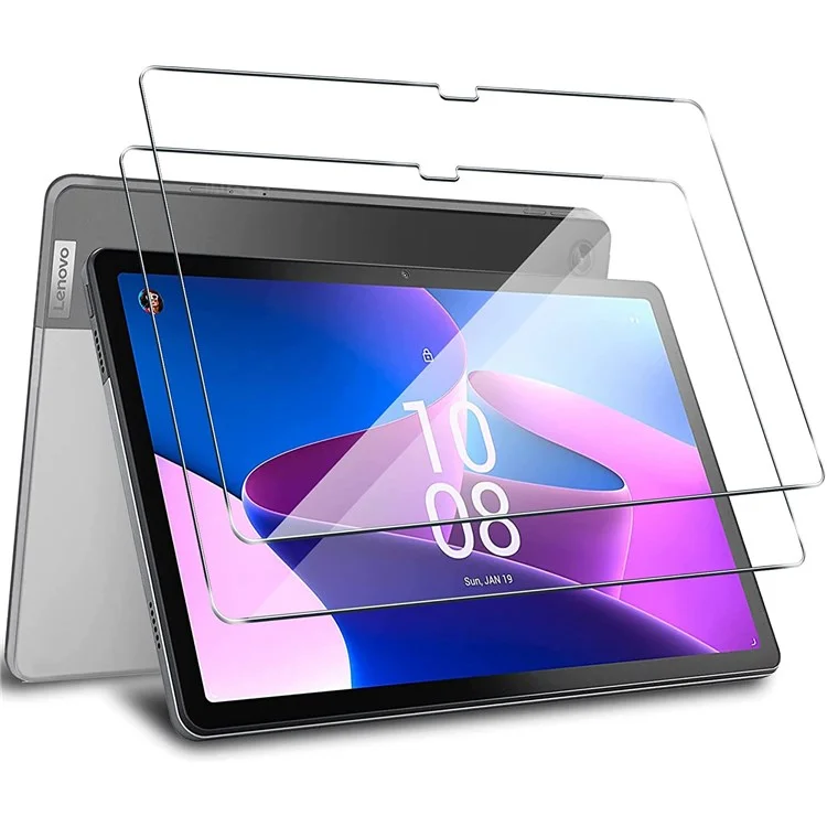 For Lenovo Tab M10 Plus (3rd Gen) 2Pcs / Pack 2.5D Full Coverage Screen Protector High Definition Ultra-Resistant Tempered Glass Film