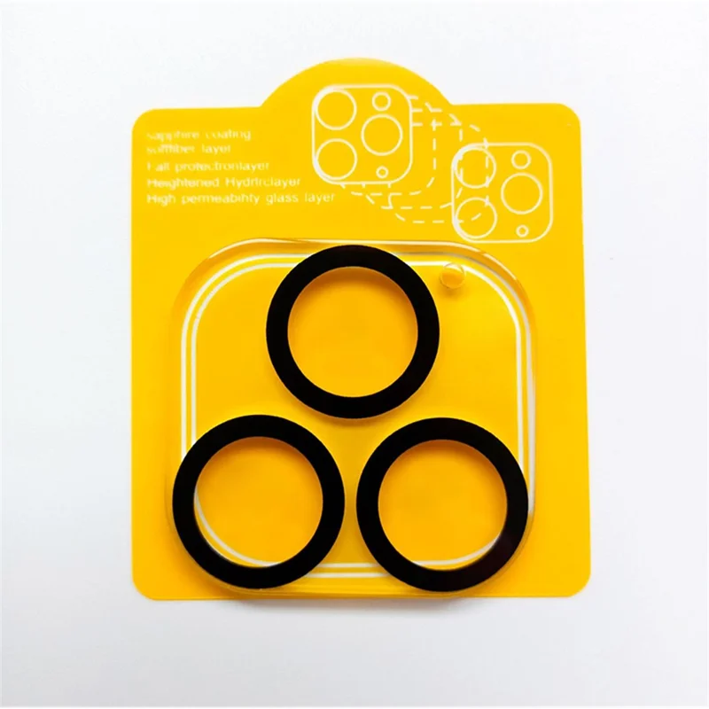 MOCOLO for iPhone 14 Pro / 14 Pro Max Camera Lens Protector with Night Circle, 9H Anti-Scratch Tempered Glass Silk Printing Camera Lens Film