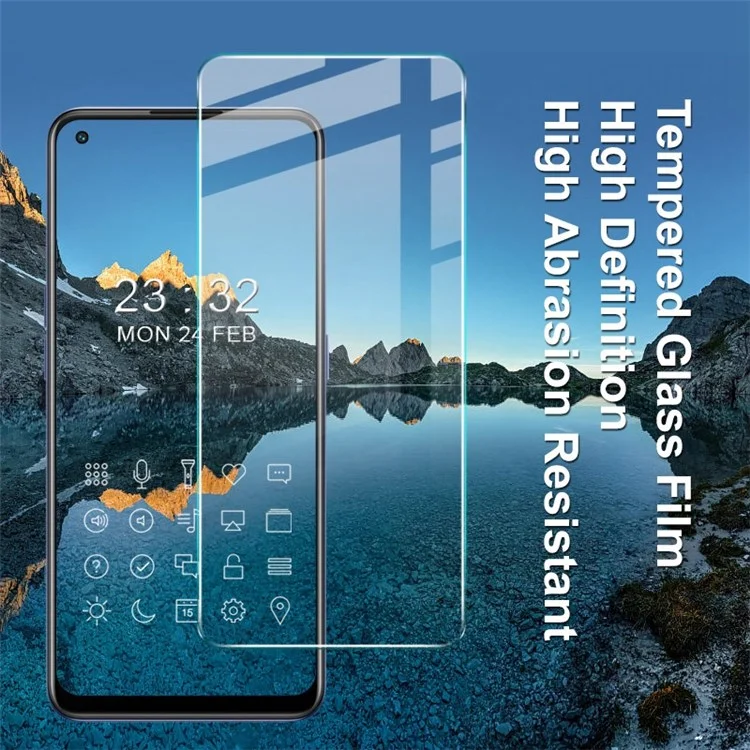 IMAK H Series для Oppo Reno7 4G / 5G (Global) / F21 Pro 4G / 5G / Reno8 4G Защитная пленка для экрана HD прозрачная, твердость 9H, противоударная, закаленное стекло