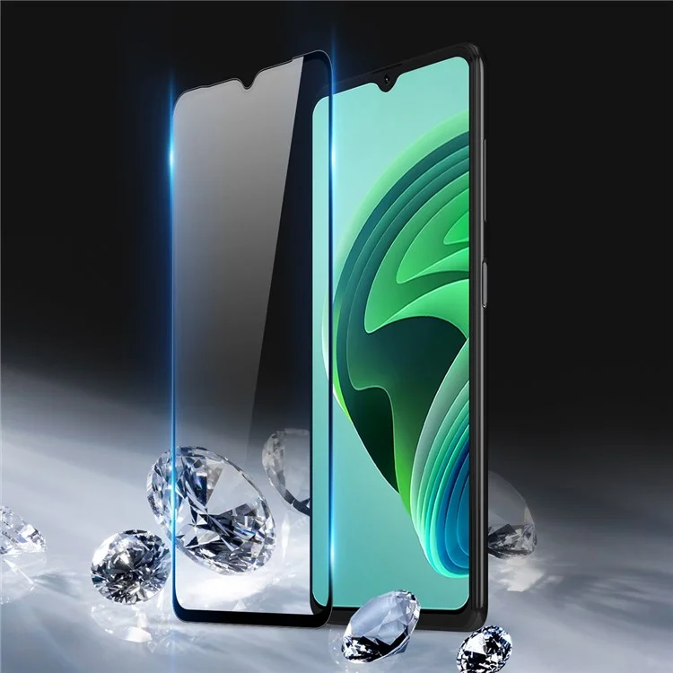 DUX DUCIS 0.33mm HD Screen Protector for Xiaomi Redmi 10 5G / Redmi 10 Prime+ 5G / Redmi Note 11E 5G, Full Cover Full Glue 2.5D Arc Edge Medium Alumina Tempered Glass Anti-Scratch Film (9D)