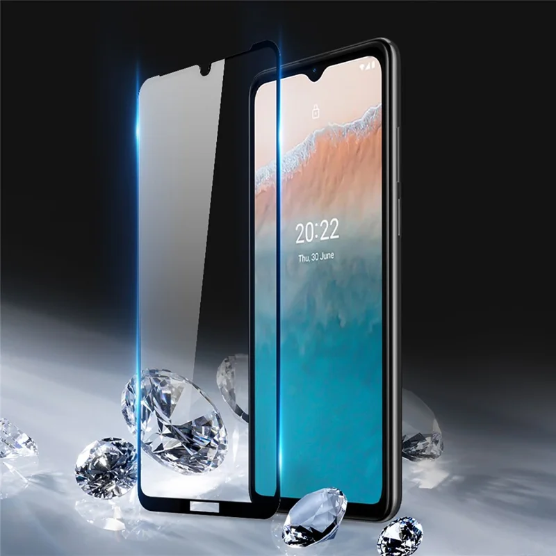 DUX DUCIS For Nokia C21 Plus Full Screen Protector 2.5D Flat Screen Medium Alumina Glass HD Clear Film