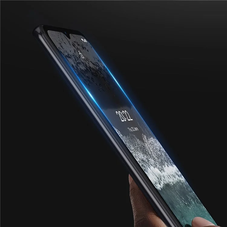 DUX DUCIS pour Nokia C21 0,33 mm 2,5D Arc Edge Screen Protector Full Cover Full Glue HD Clear Anti-explosion Medium Alumina Tempered Glass Film (10D)