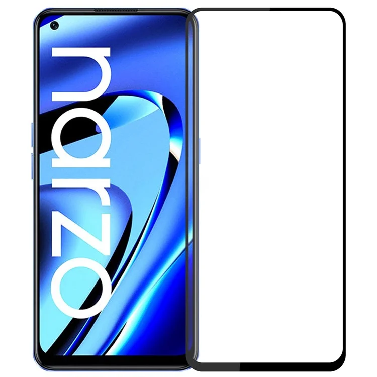 Pinwuyo JK Film en Verre Trempé Series 2 Pour Realme Narzo 50 Pro 5G Film en Verre Trempé HD Full Glue No Bubble Full Screen Explosion Protector