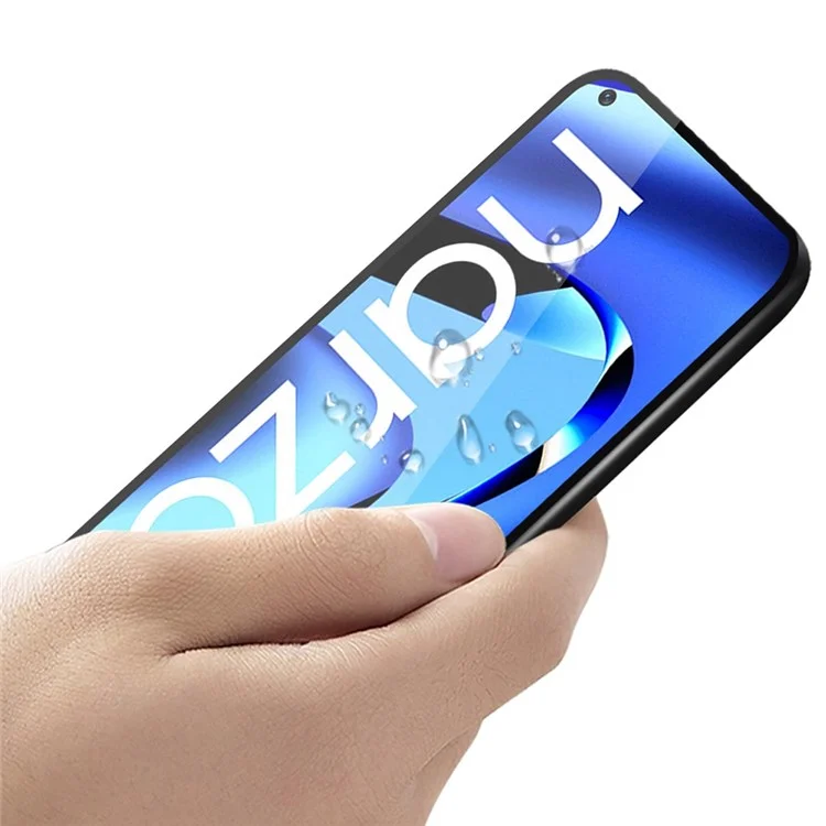 PINWUYO JK Tempered Glass Film Series-2 for Realme Narzo 50 Pro 5G HD Tempered Glass Film Full Glue No Bubble Full Screen Explosion-proof Protector