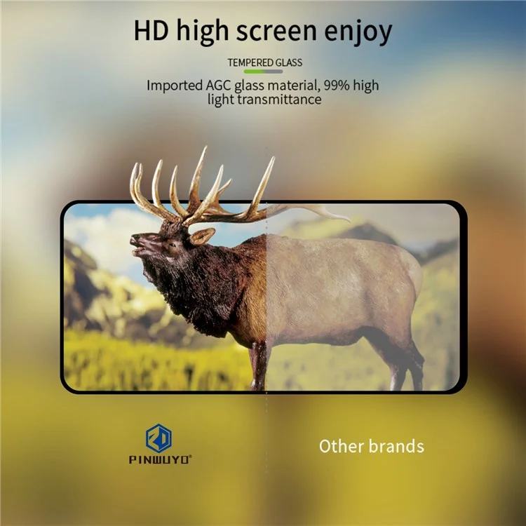 Pinwuyo JK Temperierte Glasfilm Serie-2 Für Realme Narzo 50 Pro 5G HD Tempered Glass Film Vollkleber No Blase Vollbild Explosionssicherer Beschützer