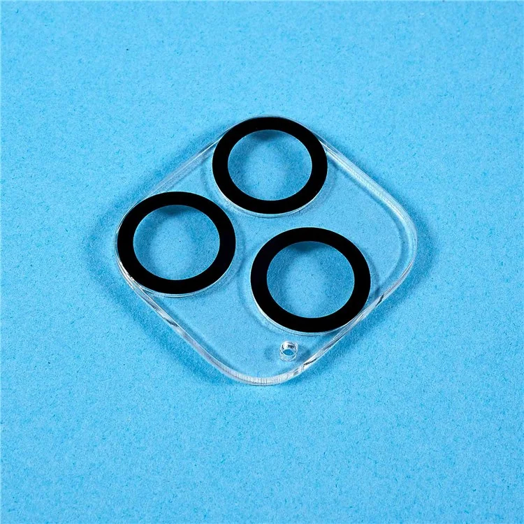 Für IPhone 14 Pro 6,1 Zoll/14 Pro Max 6,7 Zoll 2pcs/Pack Transparente Kamera -Objektiv Beschützer Seidendruck 3D -Lichtbogenkante Temperiertes Rückenkamera -Objektivfilm Mit Black Night Circle