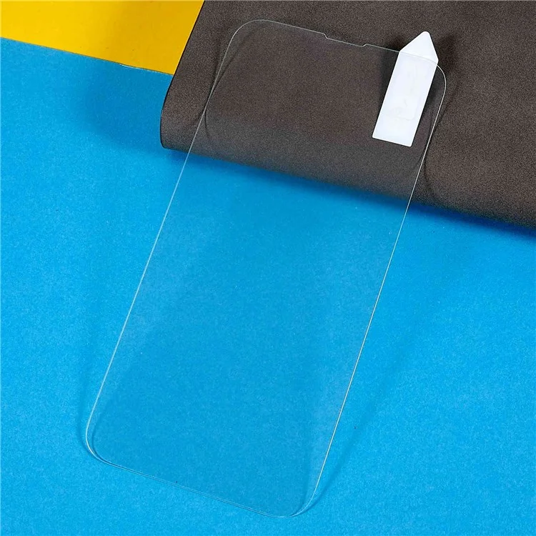 RURIHAI Para iPhone 14 6.1 polegadas Protetor de Tela de Vidro de Alumínio-Silício HD Antirrisco Ultrafino de 0,18 mm Borda Curva de 2,5D