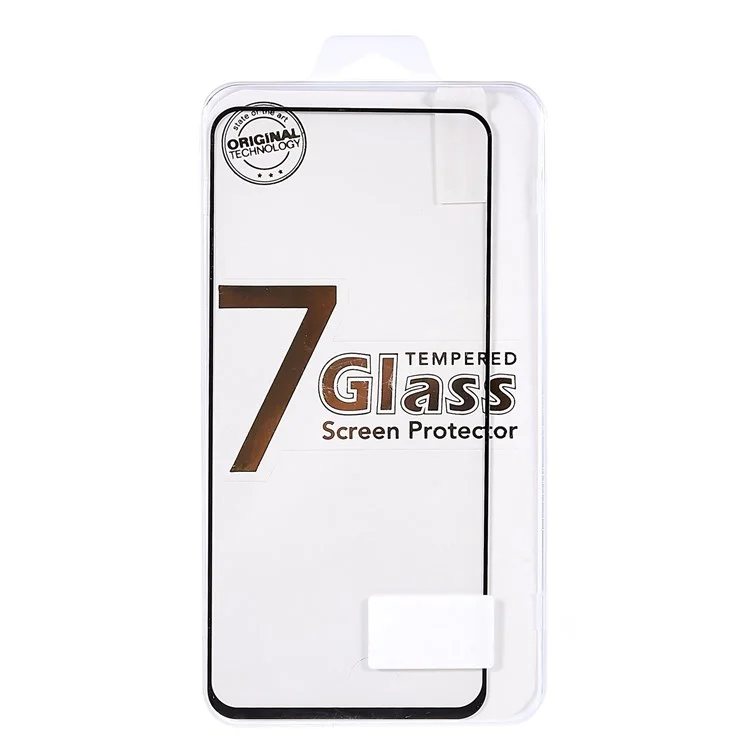 Pour OnePlus 10R 5G Silk Printing Tempered Glass Film Full Covering Anti-scratch Full Glue Cell Phone Screen Protector