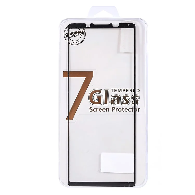 For Sony Xperia 1 IV Silk Printing Full Covering Anti-scratch Full Glue Tempered Glass Phone Screen Film