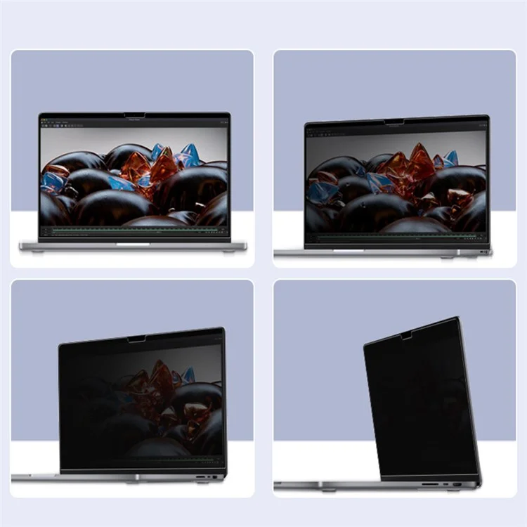 Pour MacBook Pro 16 pouces (2021) (A2485) / 16 pouces (2023) (A2780) Protecteur d'écran anti-espionnage à couverture complète Film de verre trempé anti-explosion