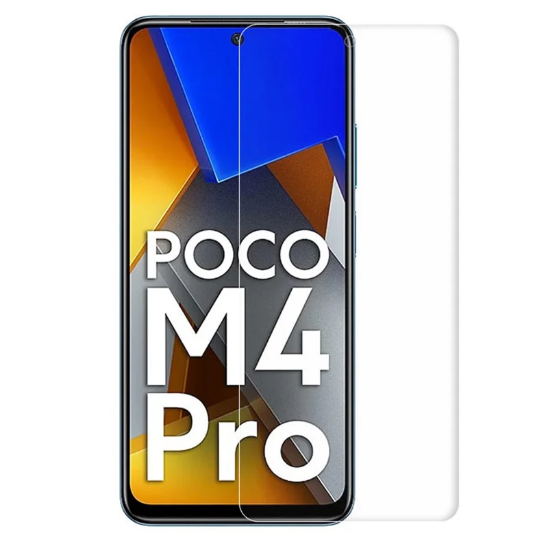 0.3mm Arc Edge Screen Protector for Xiaomi Poco M4 Pro 4G, Sentitive Touch Ultra Clear Tempered Glass Film